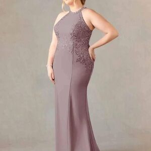 Azazie Dusty Rose Mother of the Bride Gown